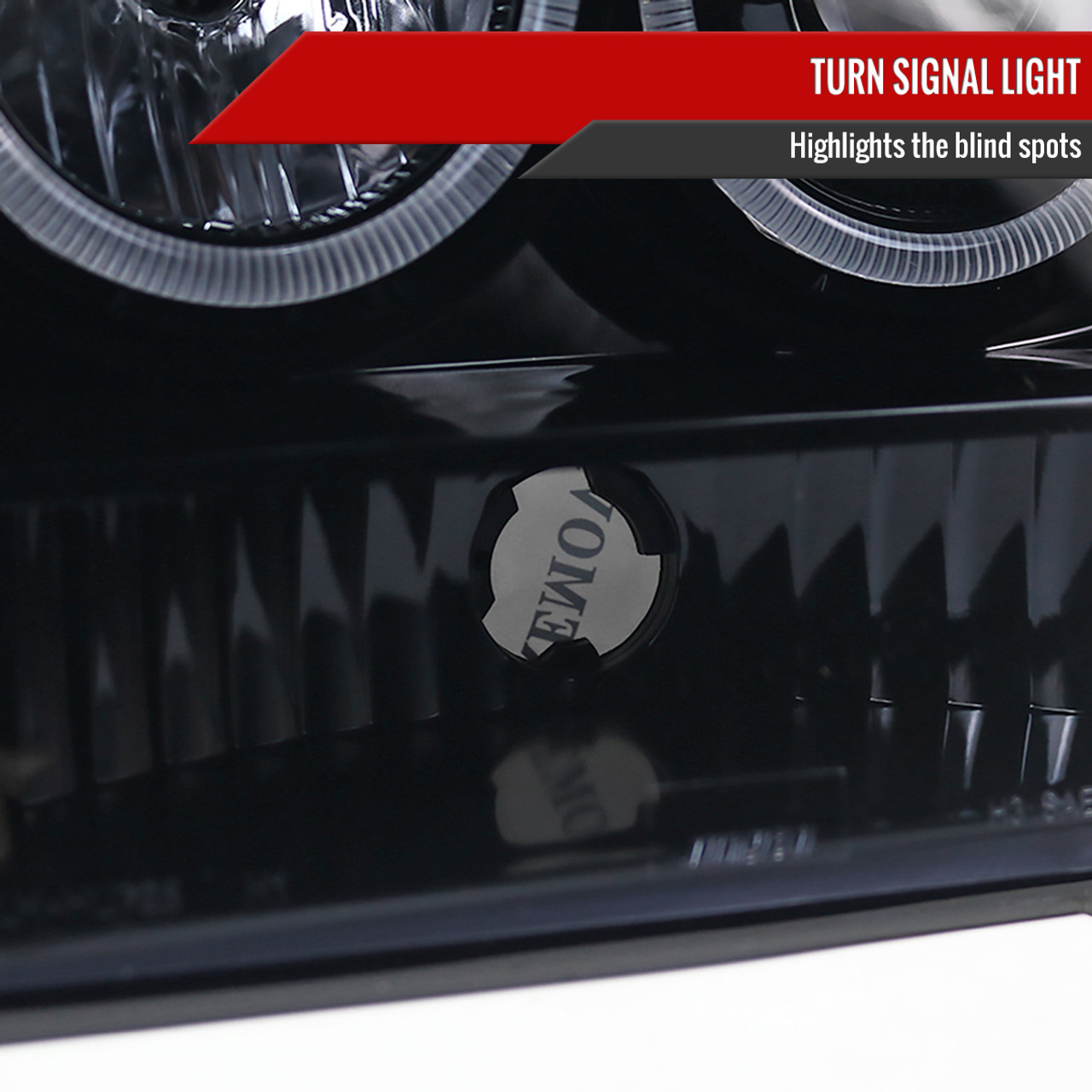 1993-1996 Jeep Grand Cherokee Dual Halo Projector Headlights