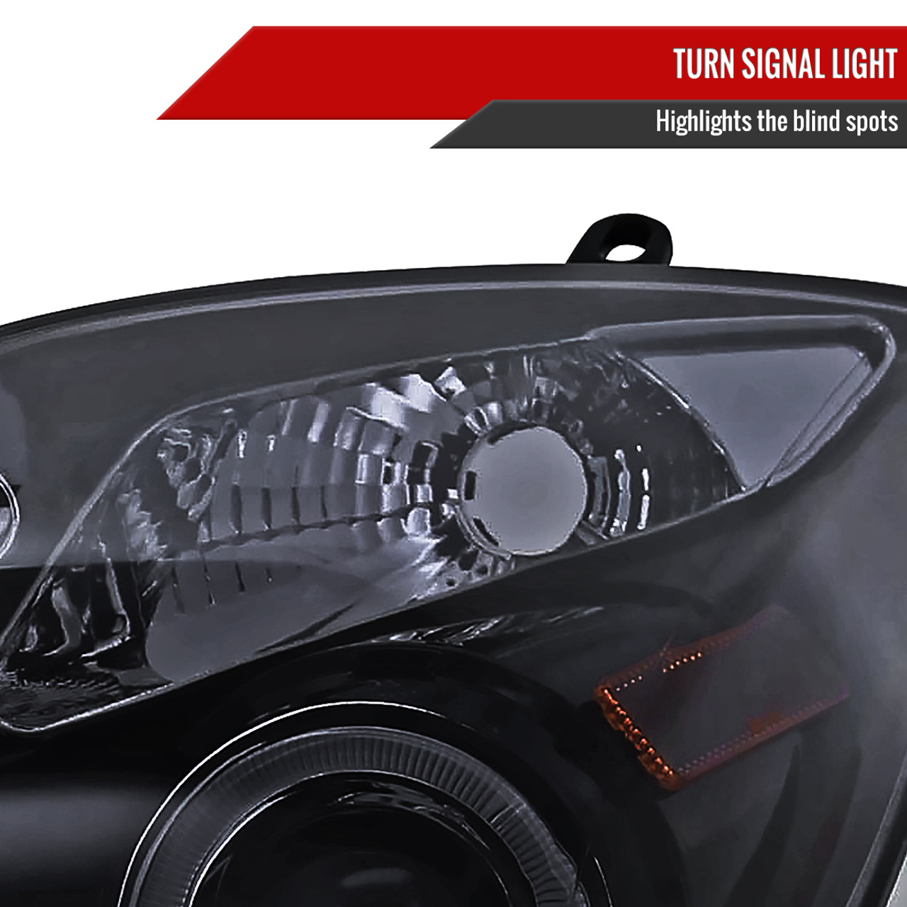 2006-2008 Toyota Yaris Dual Halo Projector Headlights (Glossy