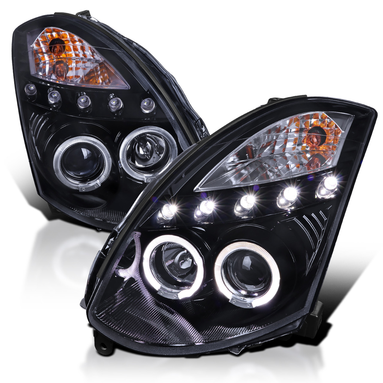 2003-2007 Infiniti G35 Coupe Dual Halo Projector Headlights