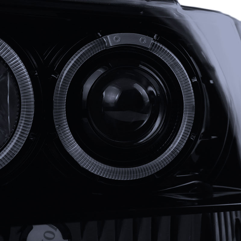 1993-1996 Jeep Grand Cherokee V2 Dual Halo Projector Headlights