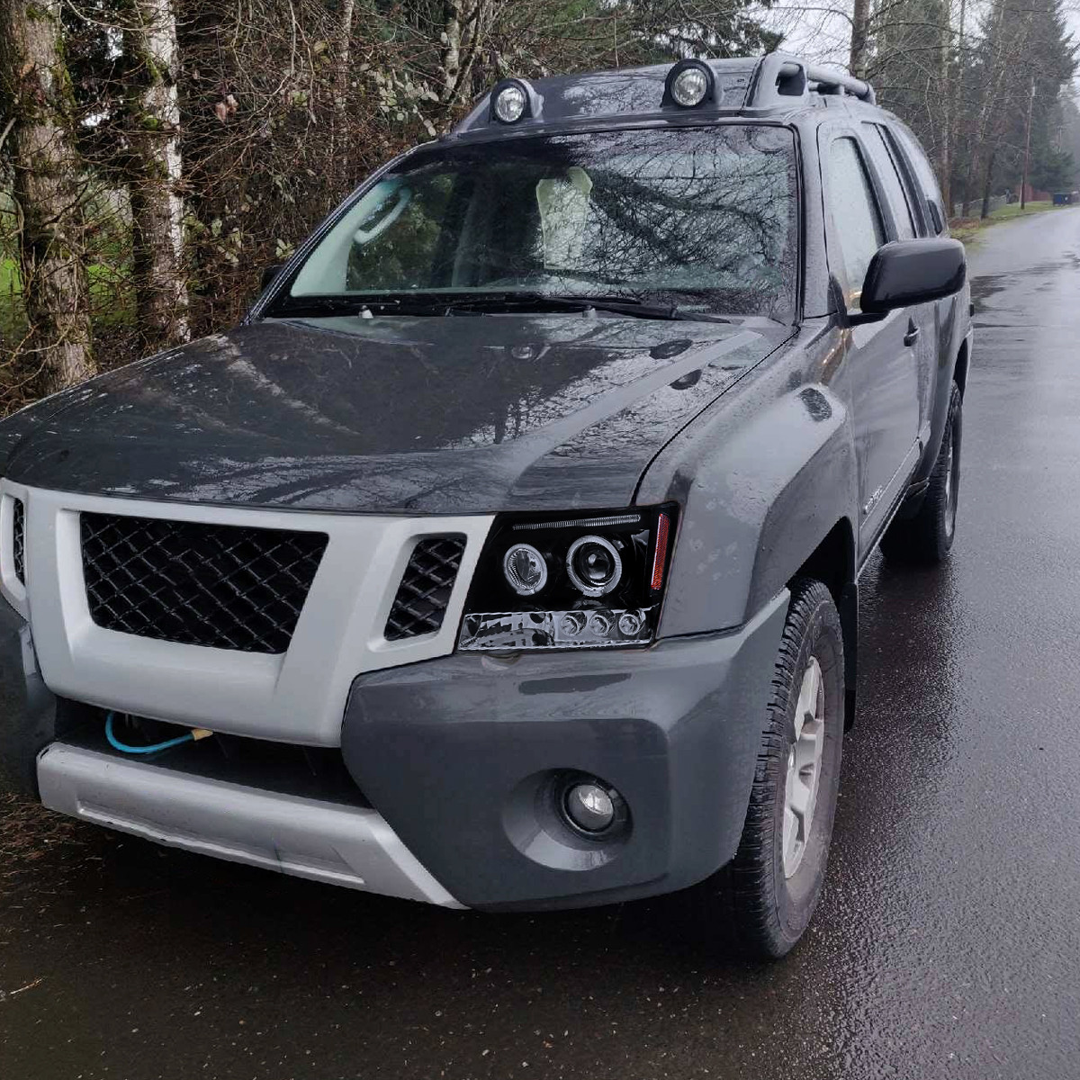 2005-2015 Nissan Xterra Dual Halo Projector Headlights (Glossy