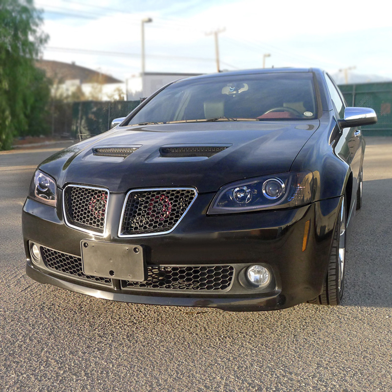 2008-2009 Pontiac G8 LED Bar Projector Headlights (Glossy Black