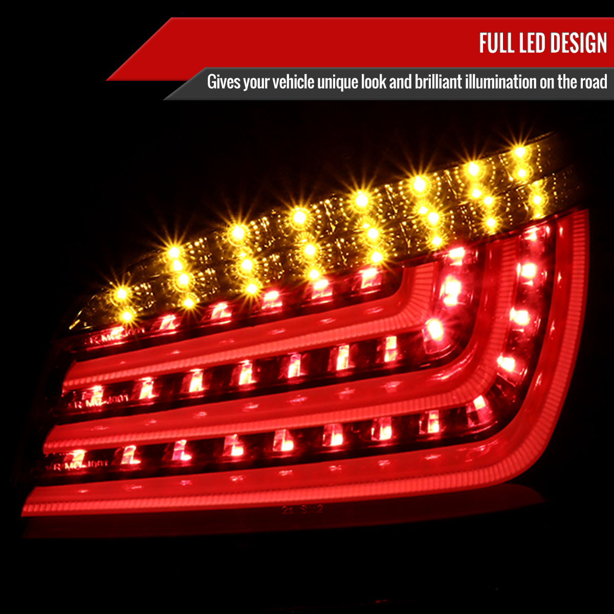 2004-2007 BMW E60 5 Series Sedan LED Tail Lights (Glossy Black