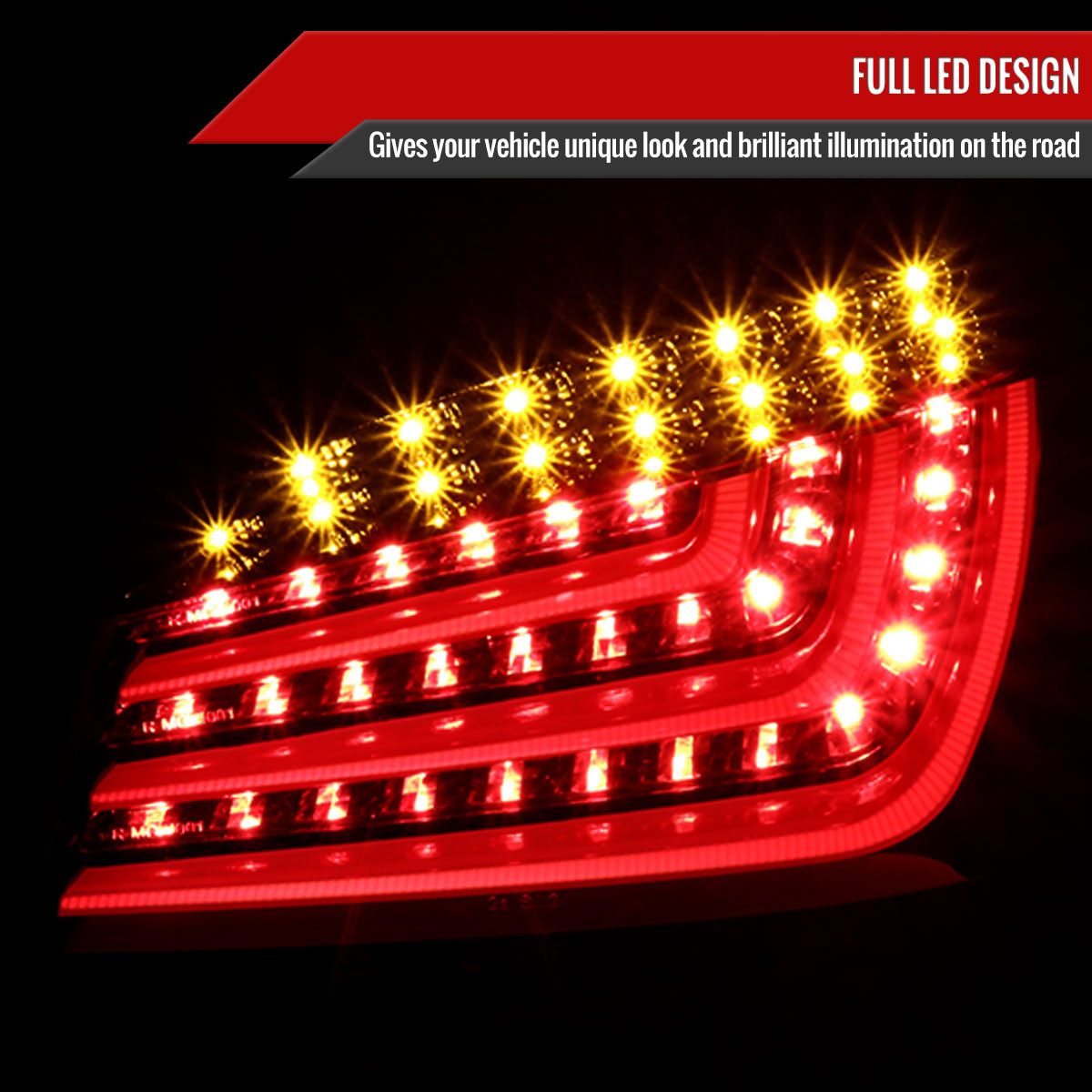 2004-2007 BMW E60 5 Series Sedan LED Tail Lights (Jet Black