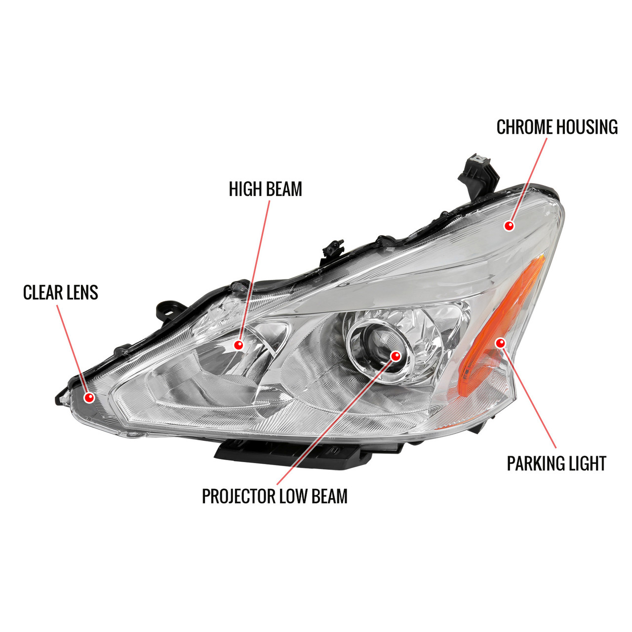 2015 nissan altima projector headlights