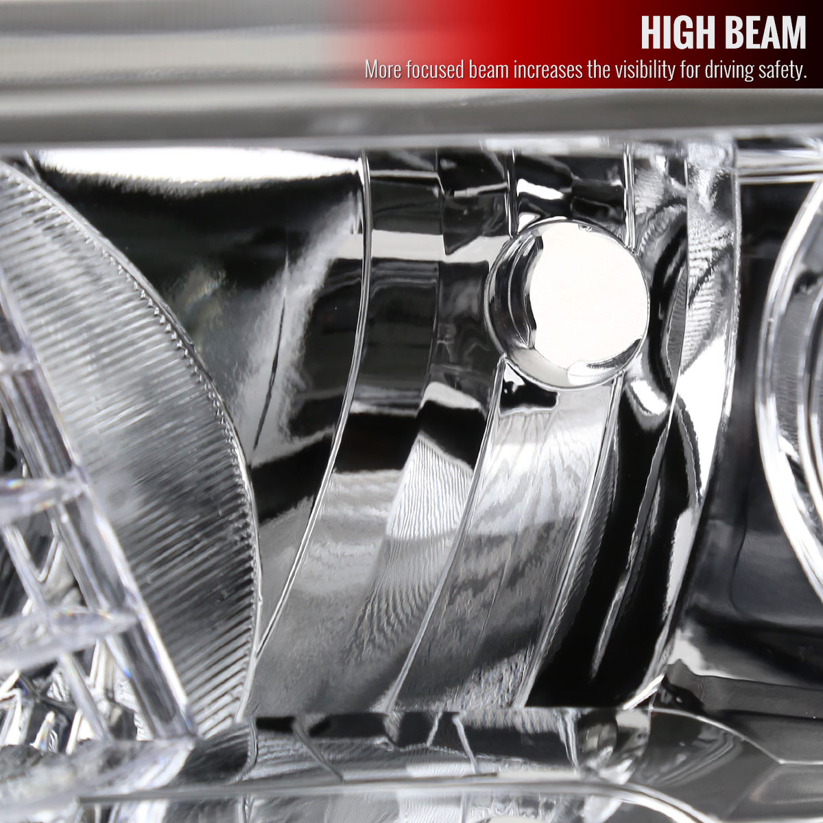 2016-2023 Toyota Tacoma LED Bar Projector Headlight (Chrome