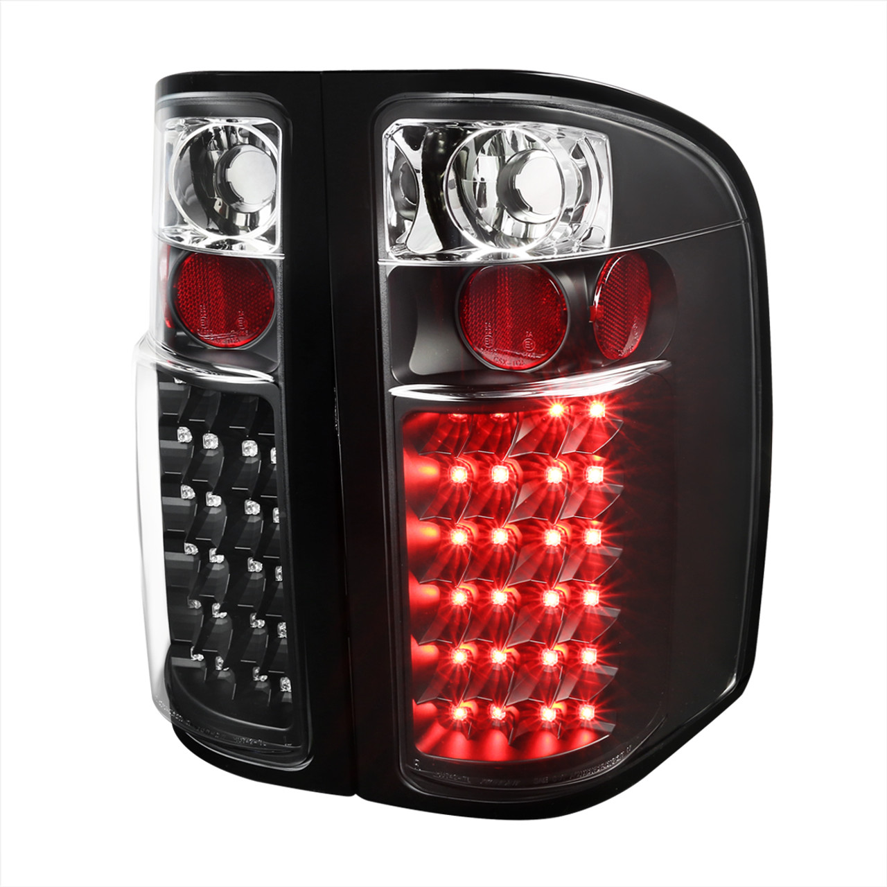 2007-2014 Chevrolet Silverado V2 LED Tail Lights (Matte Black