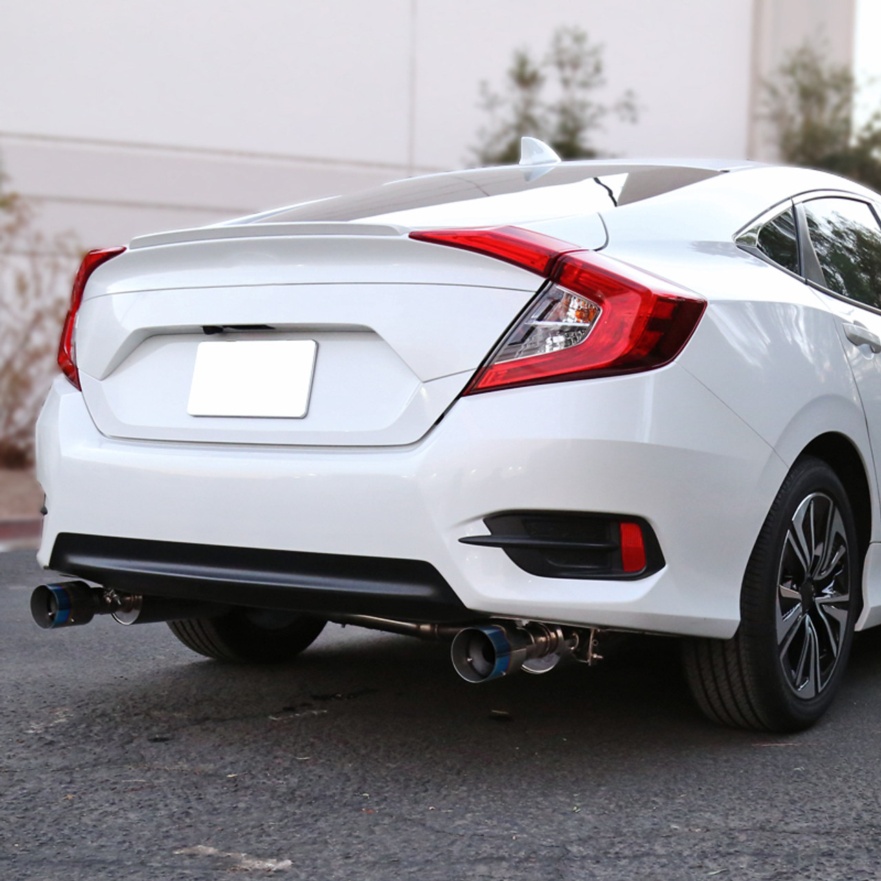 16 21 Honda Civic Sedan 1 5l Turbo Stainless Steel Catback Exhaust System Burnt Tip Spec D Tuning