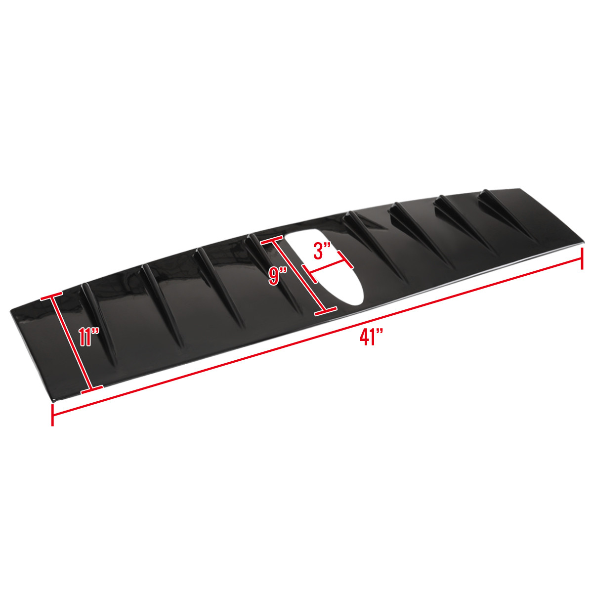 2015-2021 Subaru WRX/STI Glossy Black ABS Shark Fin Style Rear