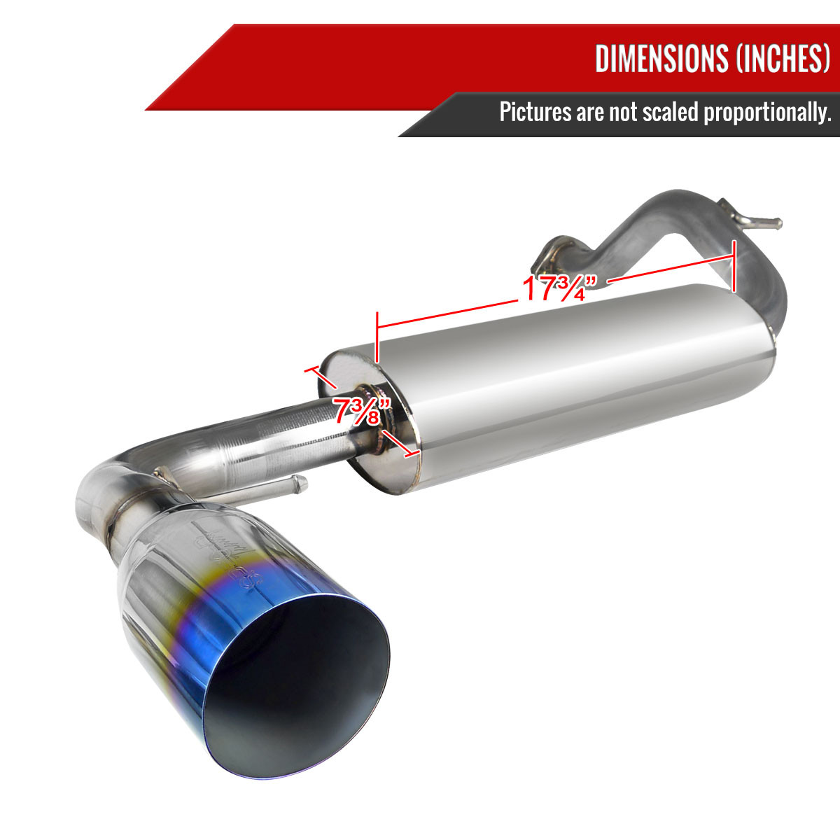 1988-1991 Honda CRX Hatchback T-304 Stainless Steel N1 Style