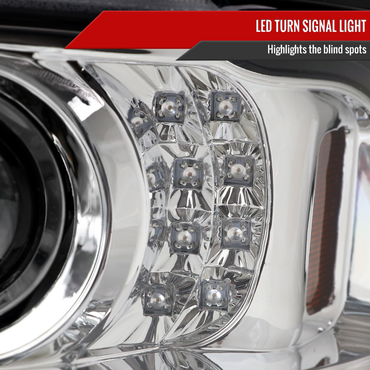 2001-2011 Ford Ranger Projector Headlights w/ LED Light Strip