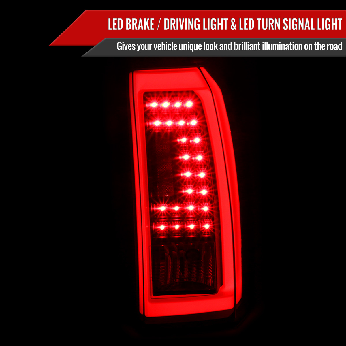 2015-2020 GMC Yukon/Yukon XL Denali SLE/SLT LED Tail Lights (Black