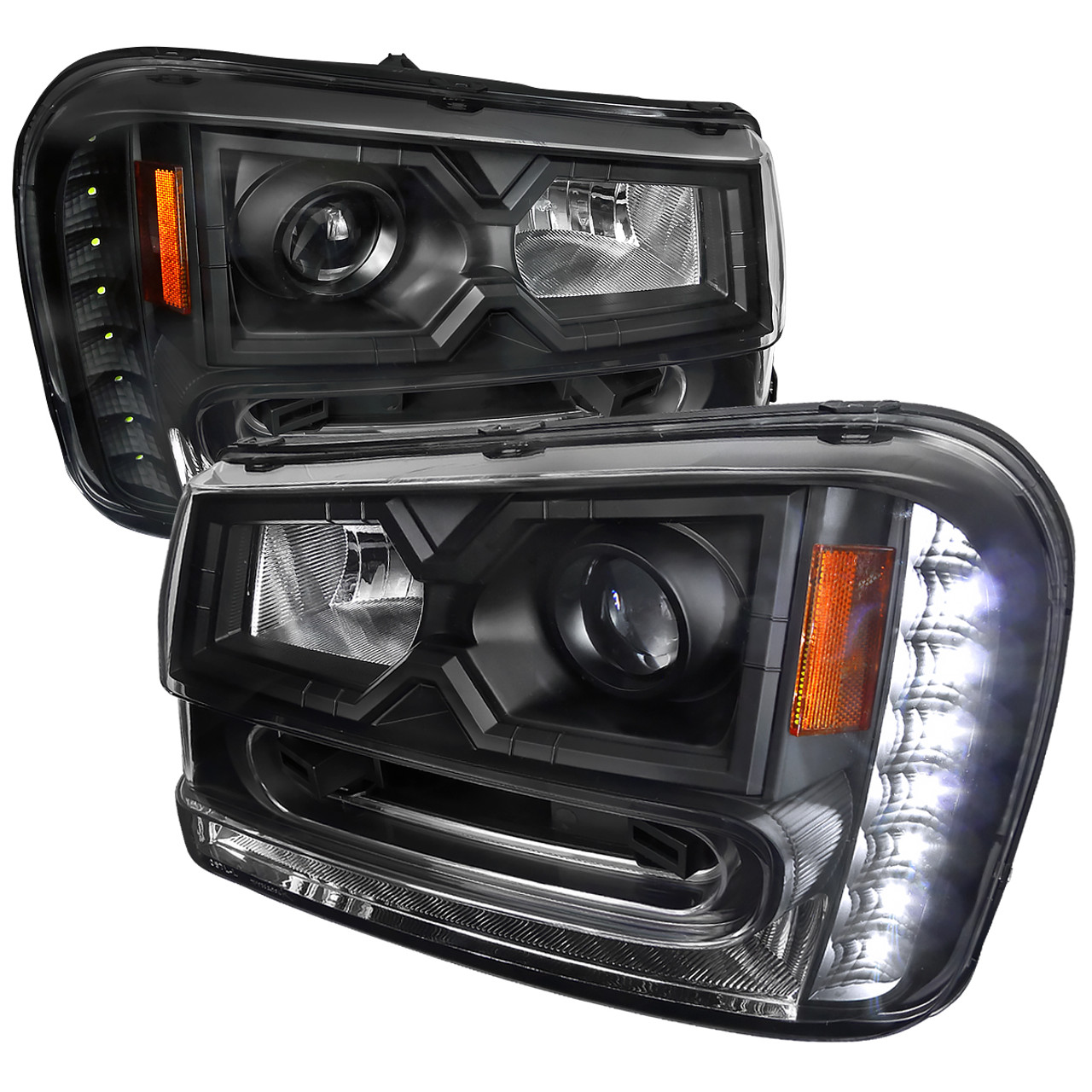 2002-2009 Chevrolet Trailblazer Projector Headlights w/ LED Light