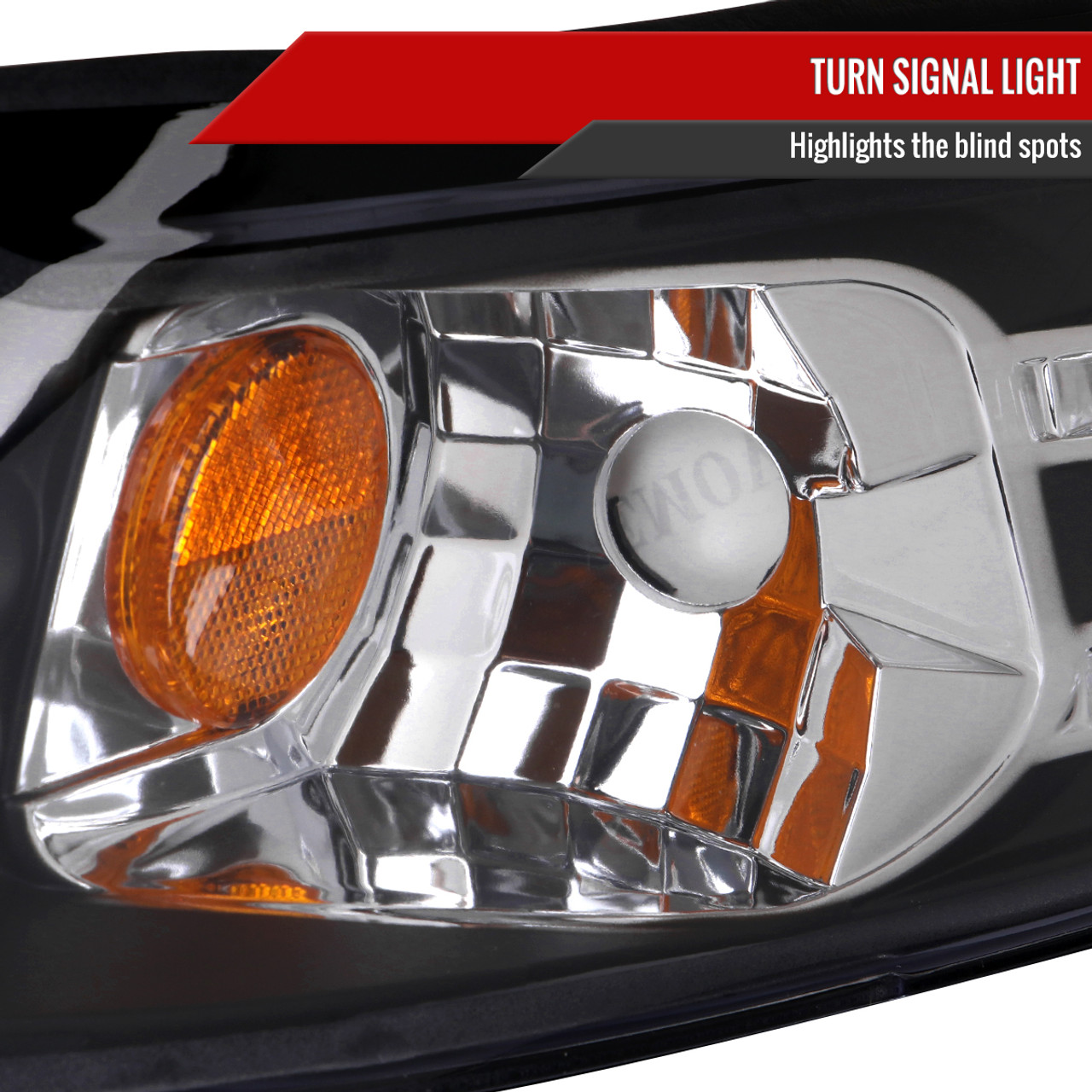 1999-2004 Ford Mustang Dual Halo Projector Headlights (Matte Black