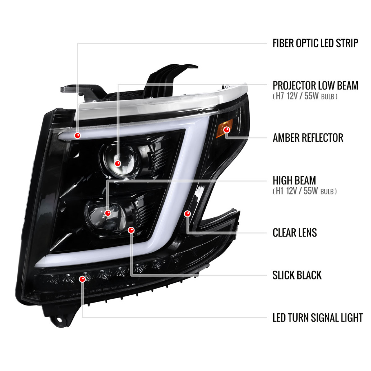 2015-2020 Chevrolet Tahoe Suburban/ 2016-2019 Suburban 3500HD LED