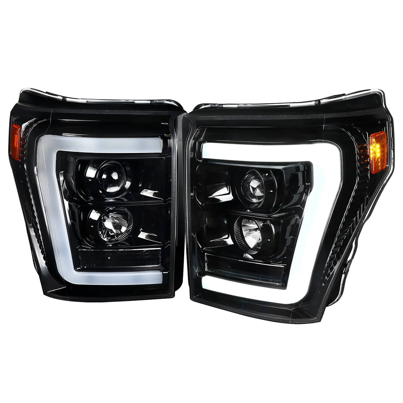 2011-2016 F-250/F-350/F-450/F-550 LED C-Bar Projector Headlights