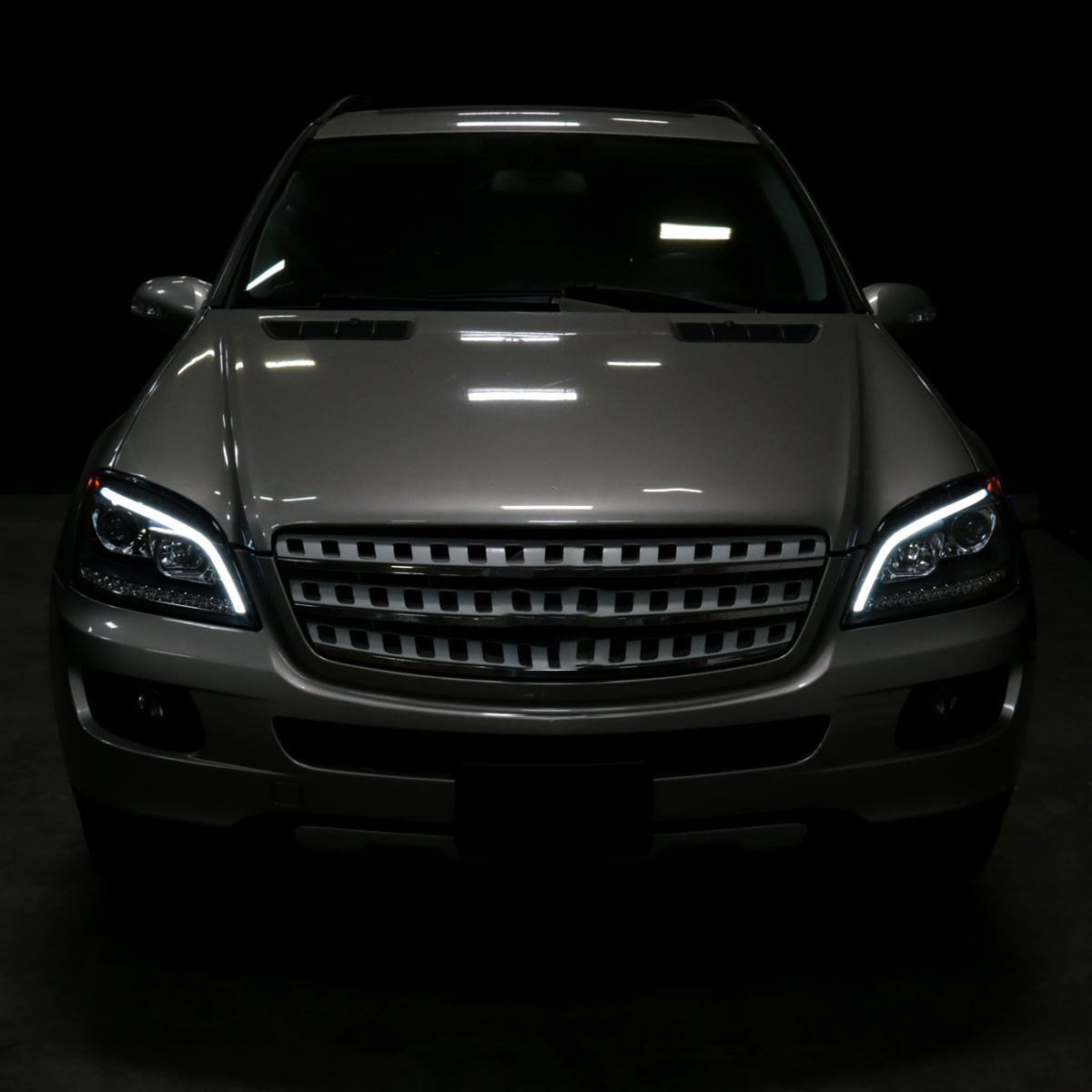 2006-2008 Mercedes Benz W164 ML Class LED Bar Projector Headlights