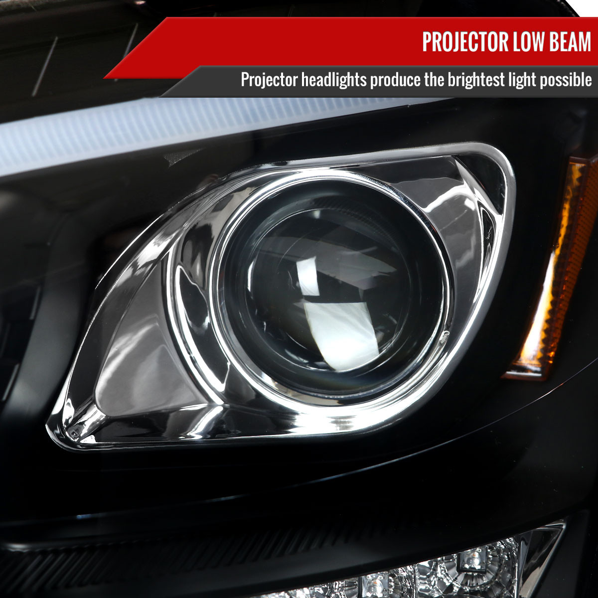 2006-2008 Mercedes Benz W164 ML Class LED Bar Projector Headlights