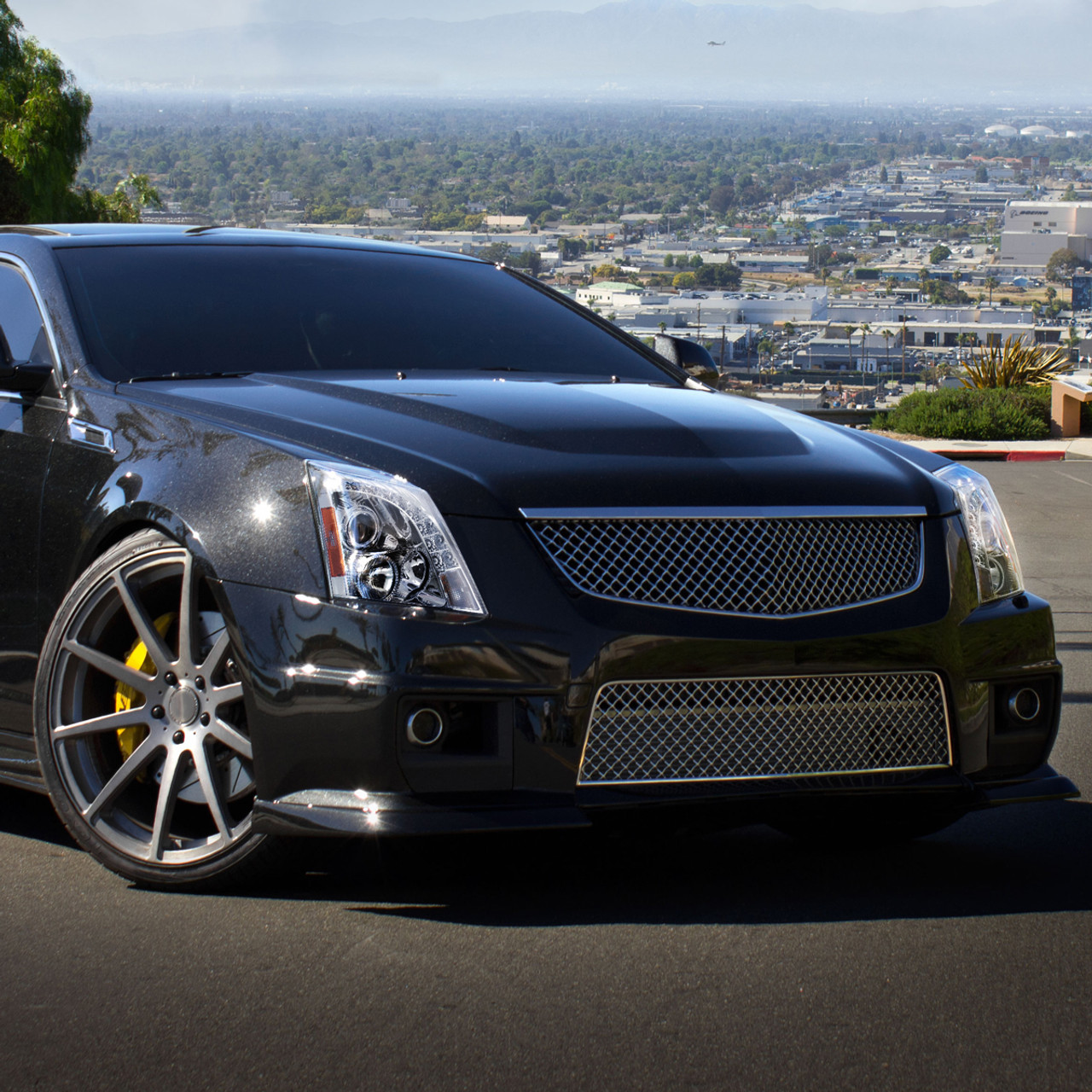 2008-2014 Cadillac CTS Projector Headlights w/LED Light Strip