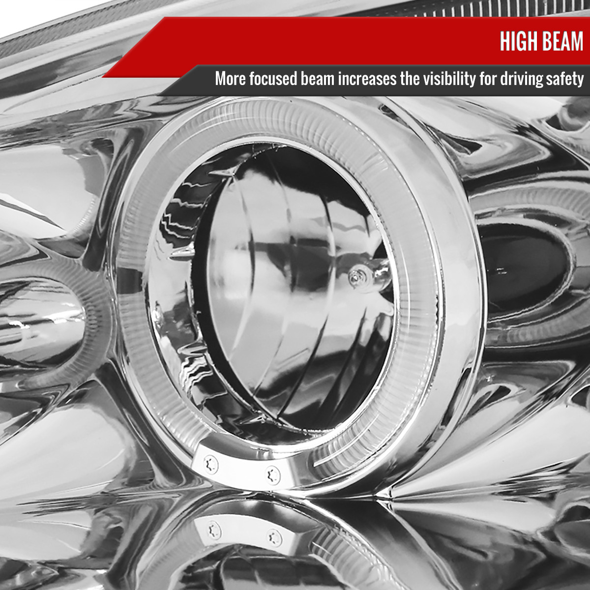 2002-2004 Acura RSX Dual Halo Projector Headlights (Chrome Housing