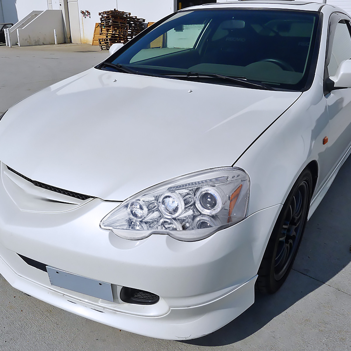 2002-2004 Acura RSX Dual Halo Projector Headlights (Chrome Housing