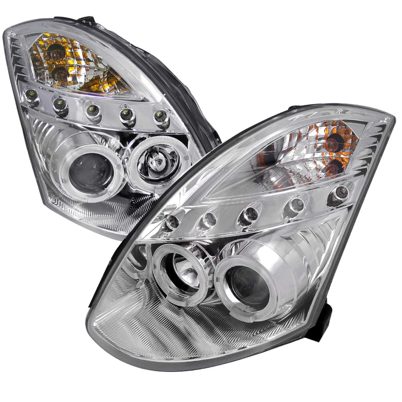 2003-2007 Infiniti G35 Coupe Dual Halo Projector Headlights