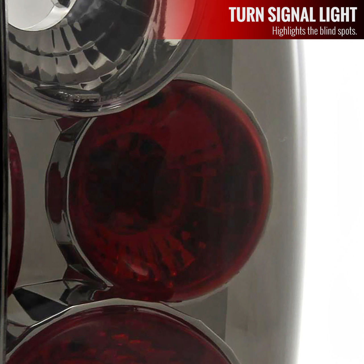 2001-2005 Ford Ranger Tail Lights (Chrome Housing/Smoke Lens