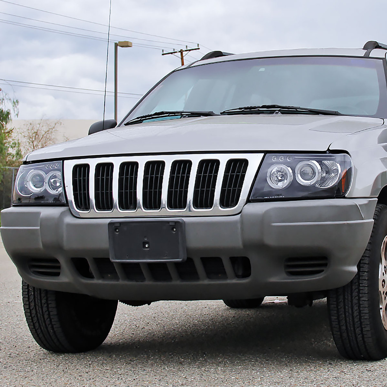 1999-2004 Jeep Grand Cherokee Dual Halo Projector Headlights