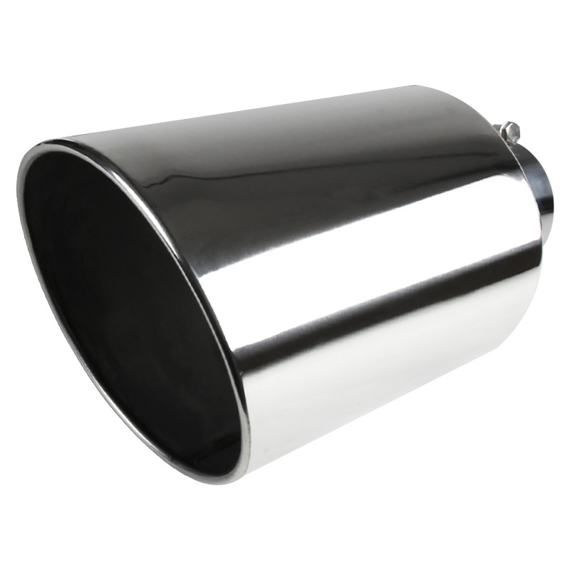 Universal Neo Chrome Stainless Steel ROUND Straight Car Exhaust Pipe