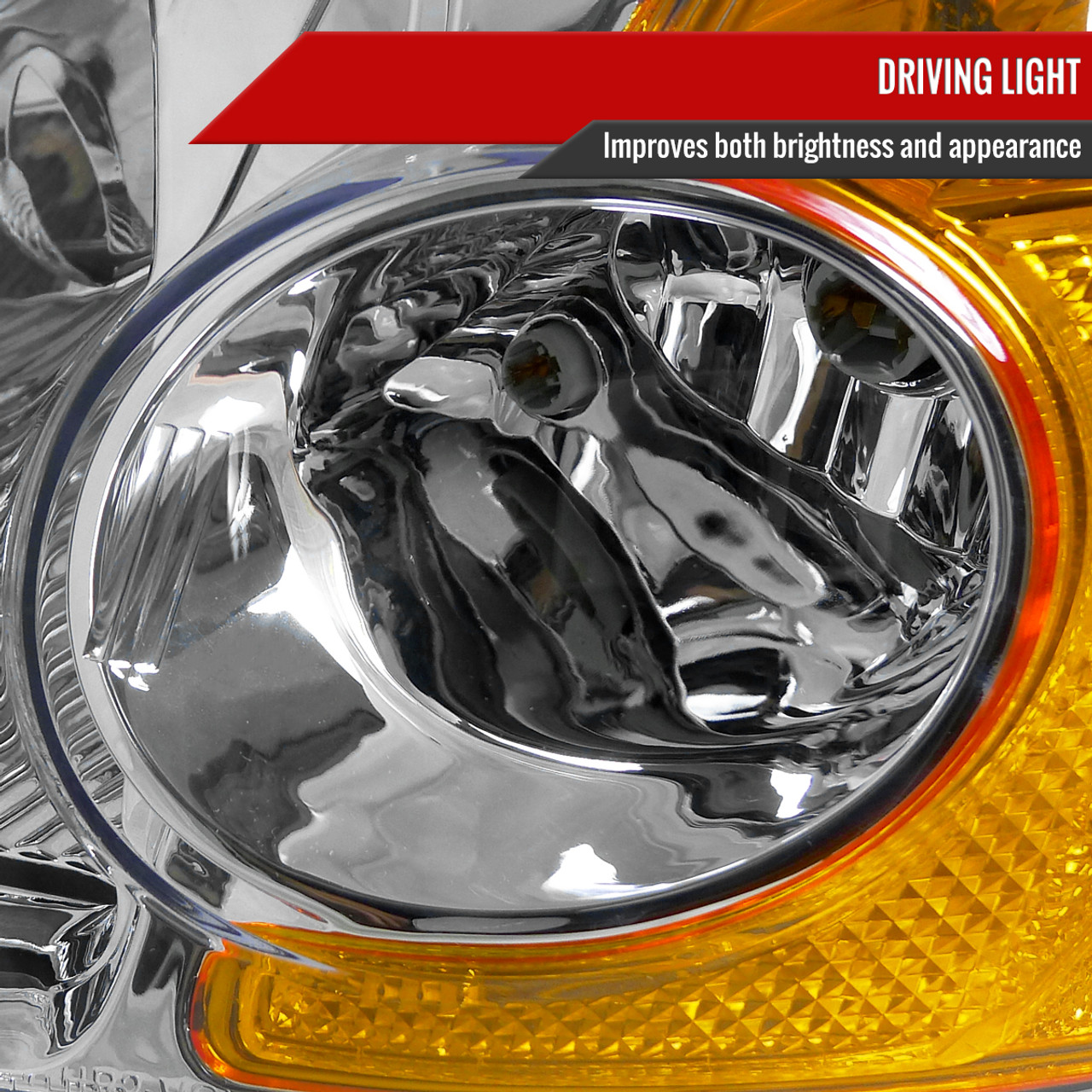2003年 HYDE HORIZON Amazon.com: Spec-D Tuning Chrome Housing Clear Lens