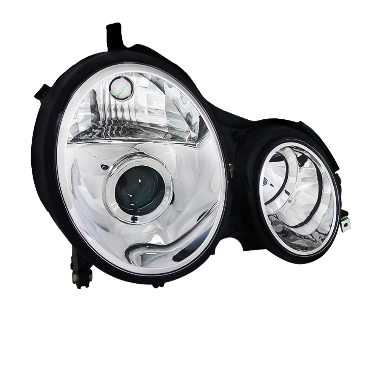 2000-2002 Mercedes Benz W210 E Class Projector Headlights (Chrome