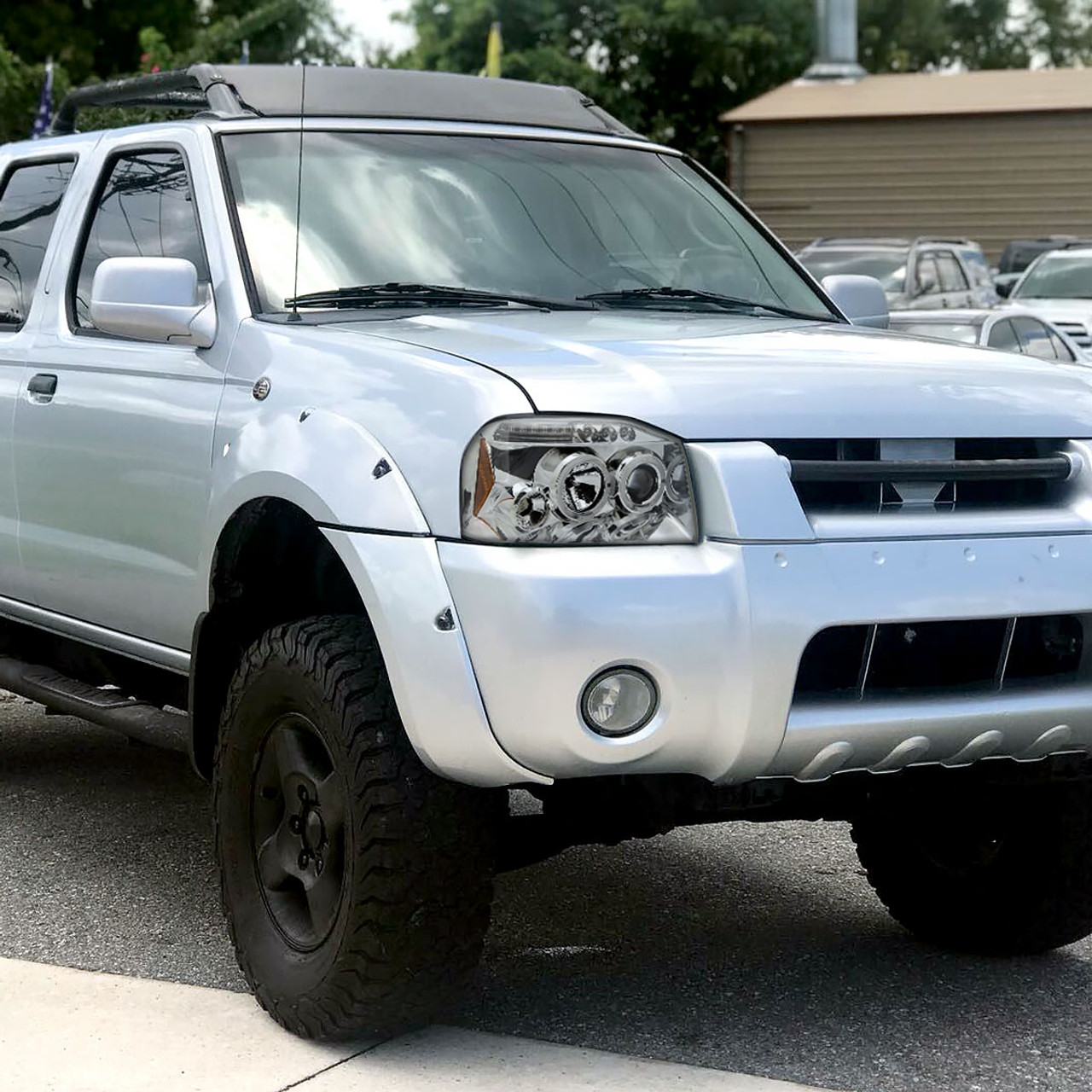 2001-2004 Nissan Frontier Dual Halo Projector Headlights (Chrome