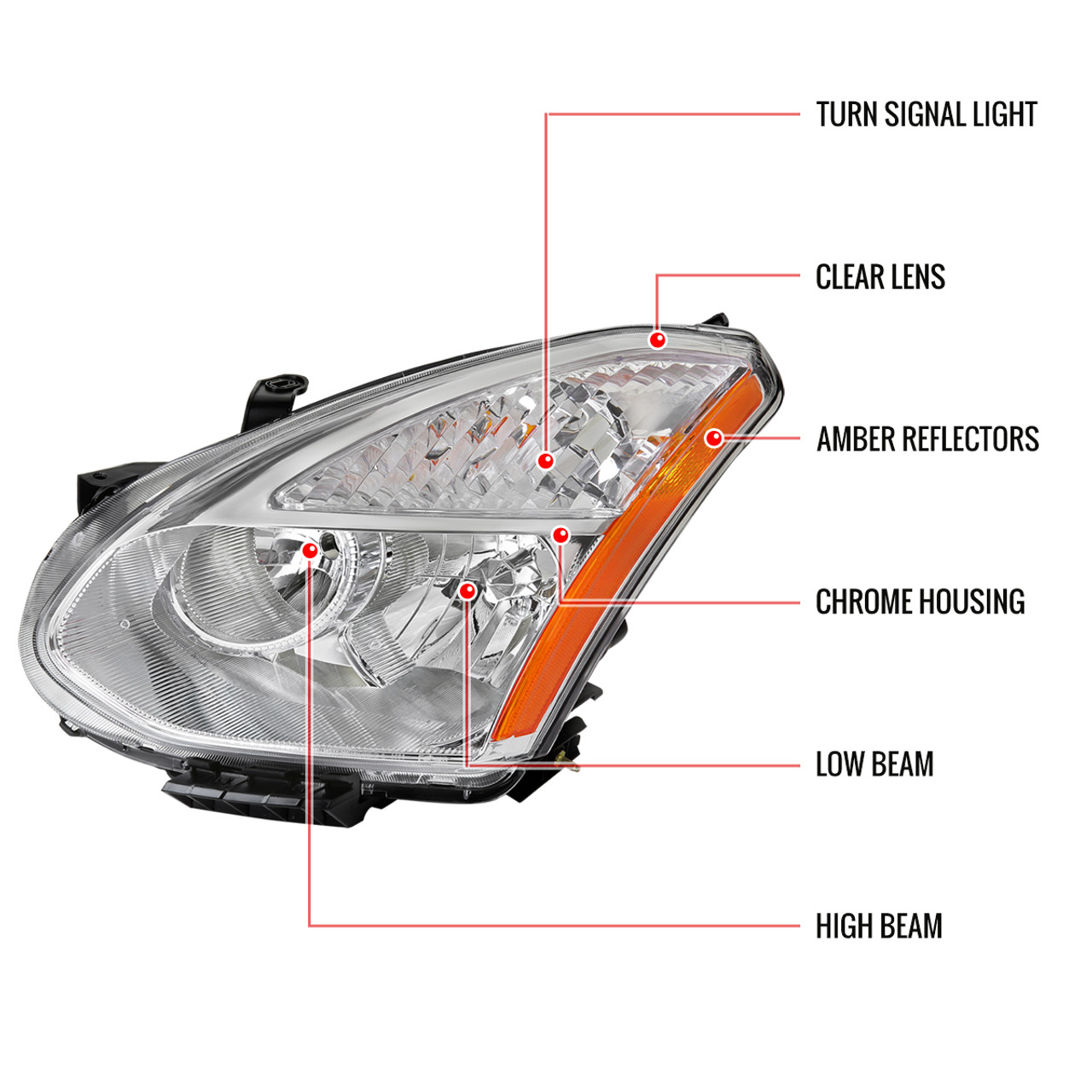 2008-2013 Nissan Rogue/ 2014-2015 Rogue Select Factory Style