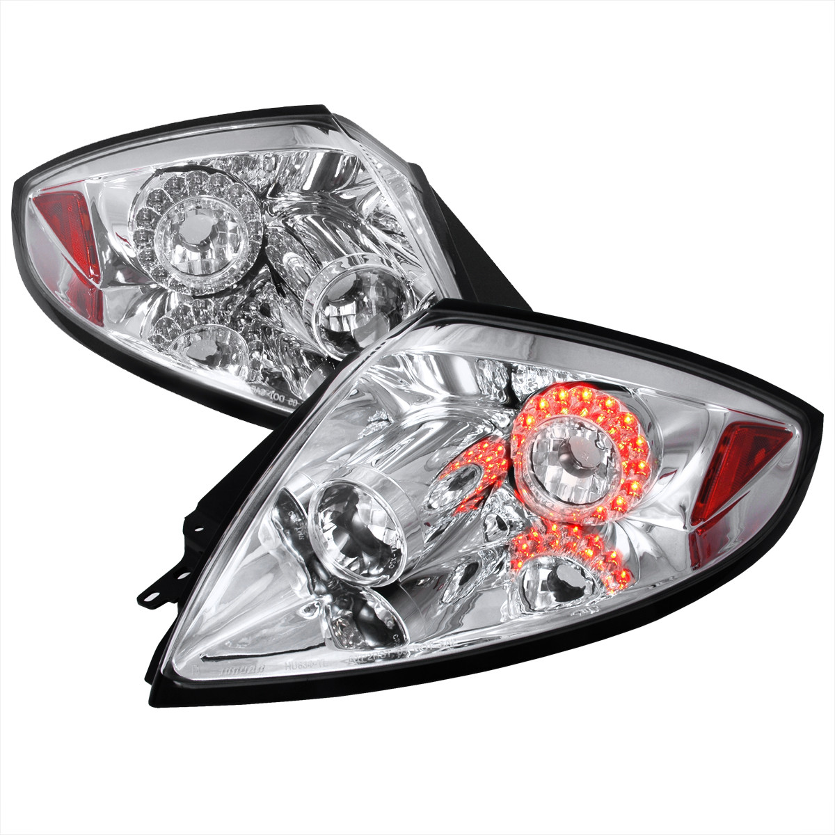 2006-2011 Mitsubishi Eclipse LED Tail Lights (Chrome Housing/Clear