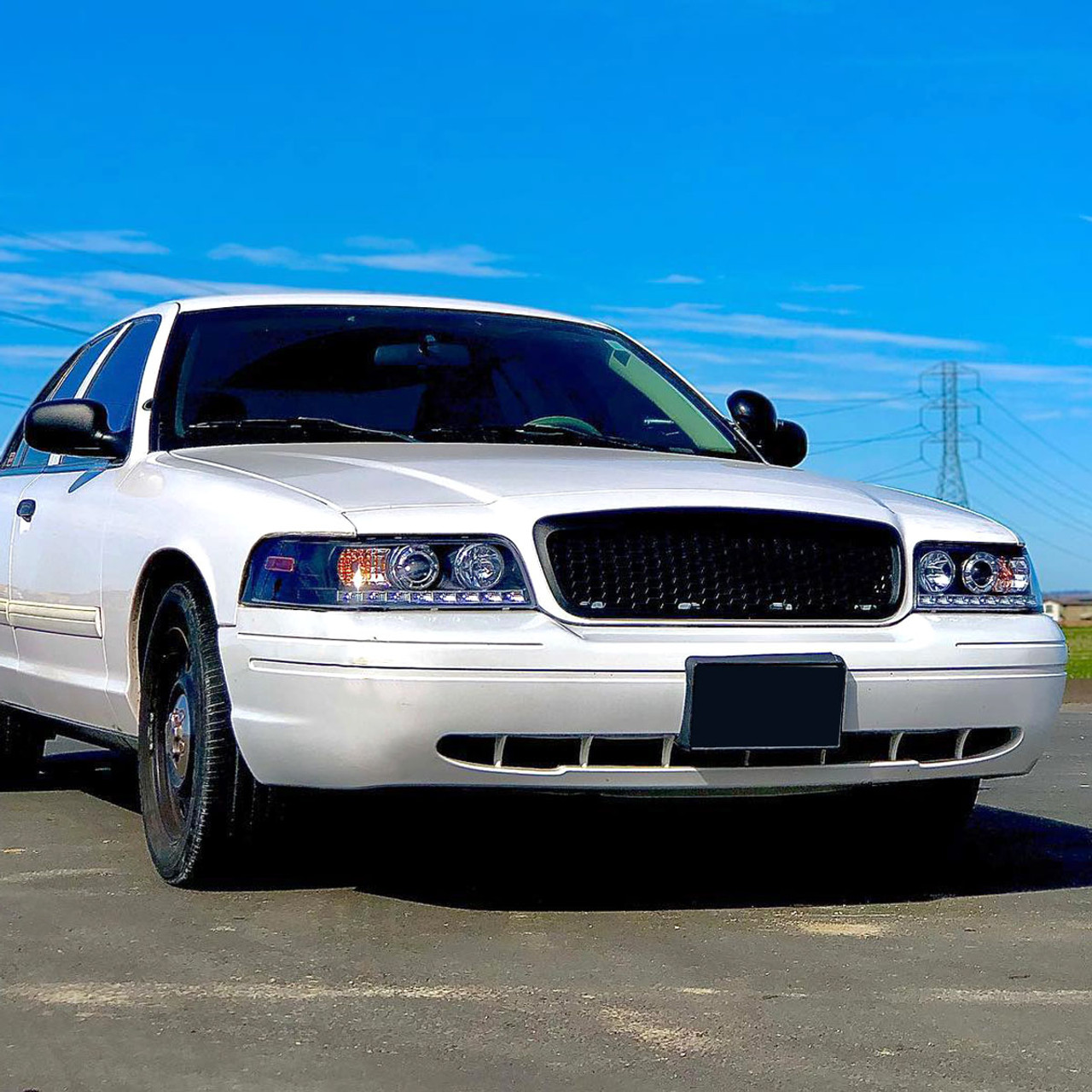 1998-2011 Ford Crown Victoria Projector Headlights w/ LED Light