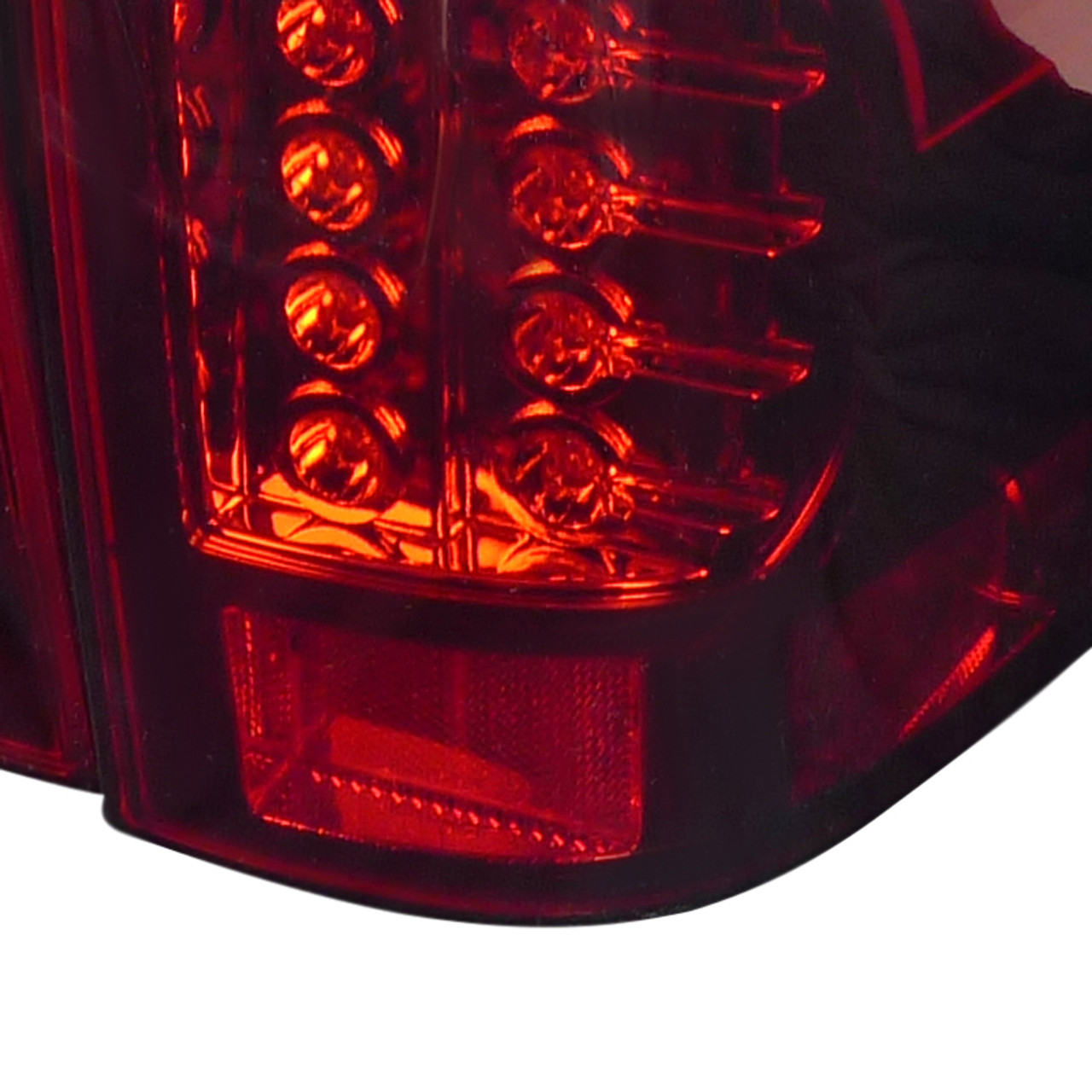 2007-2012 Chevrolet Avalanche LED Tail Lights (Chrome Housing/Red