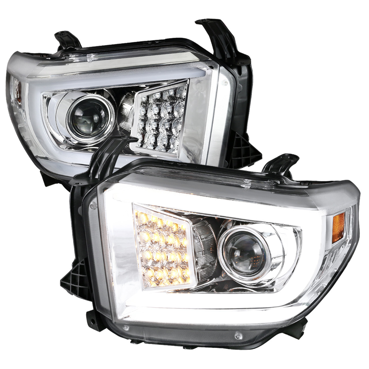 2014-2021 Toyota Tundra LED C-Bar Projector Headlights w