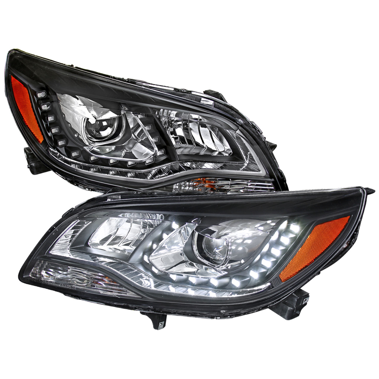 2013-2015 Chevrolet Malibu Projector Headlights (Matte Black