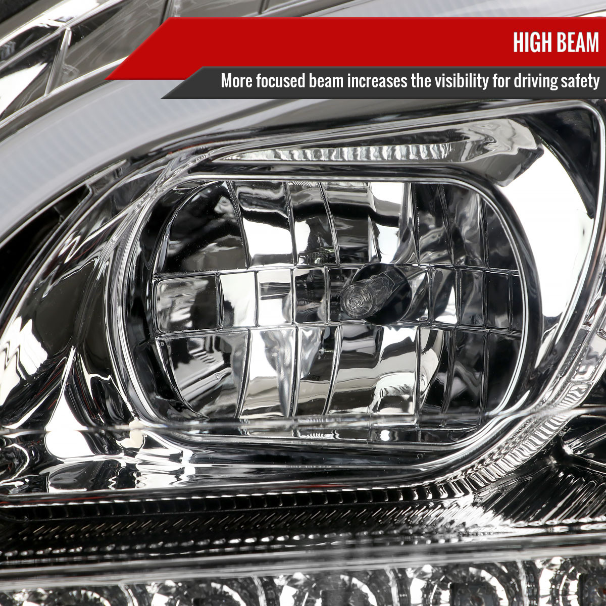 2006-2008 Mercedes Benz W164 ML Class LED Bar Projector Headlights