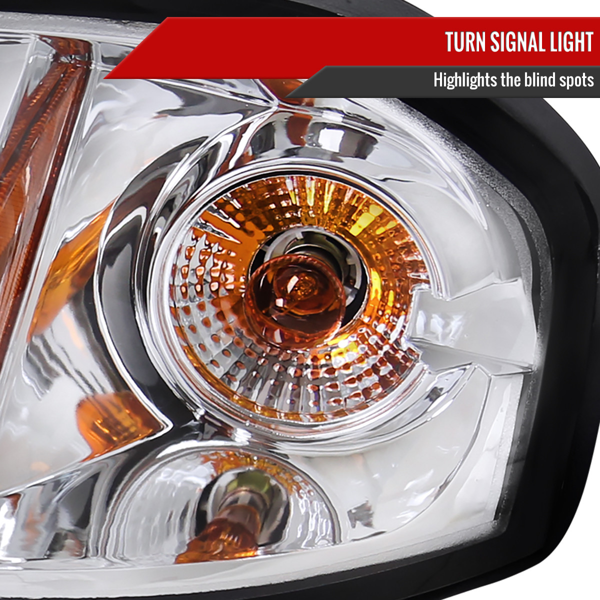 2000-2005 Chevrolet Impala Dual Halo Projector Headlights (Chrome