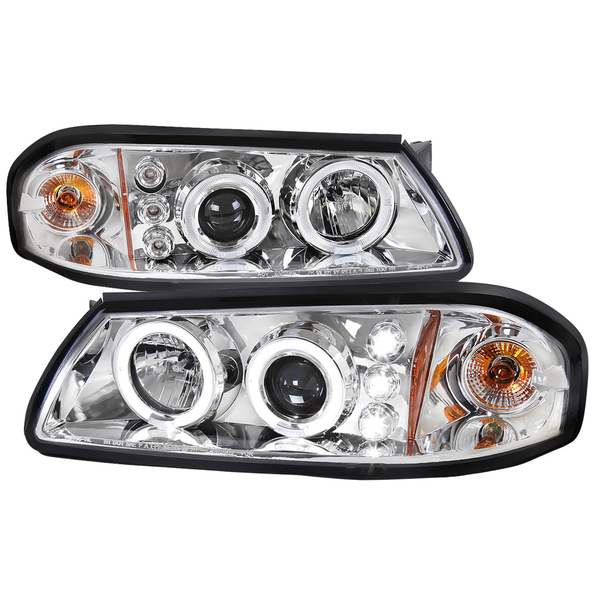 2000-2005 Chevrolet Impala Dual Halo Projector Headlights (Chrome