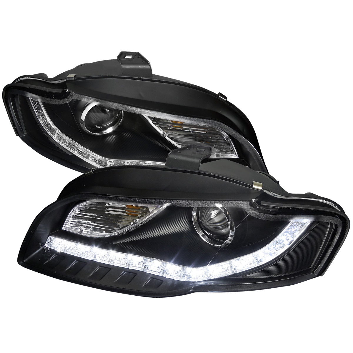 2006-2008 Audi A4 Projector Headlights w/ R8 Style SMD LED Light