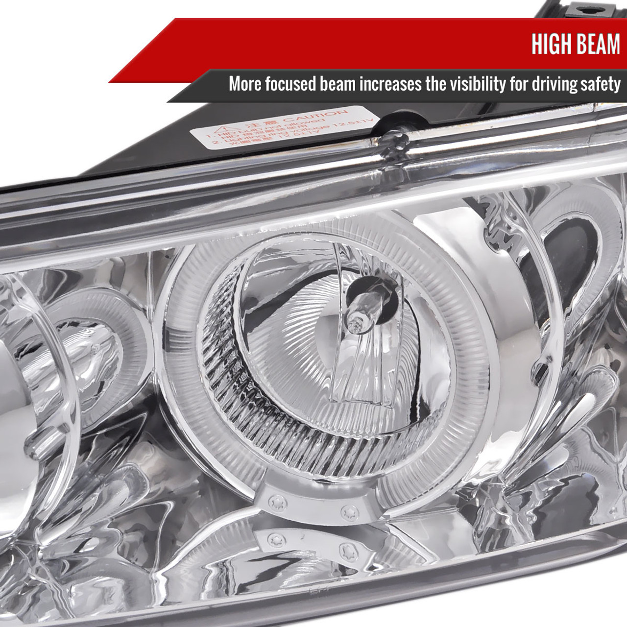 1997-2003 Pontiac Grand Prix Dual Halo Projector Headlights