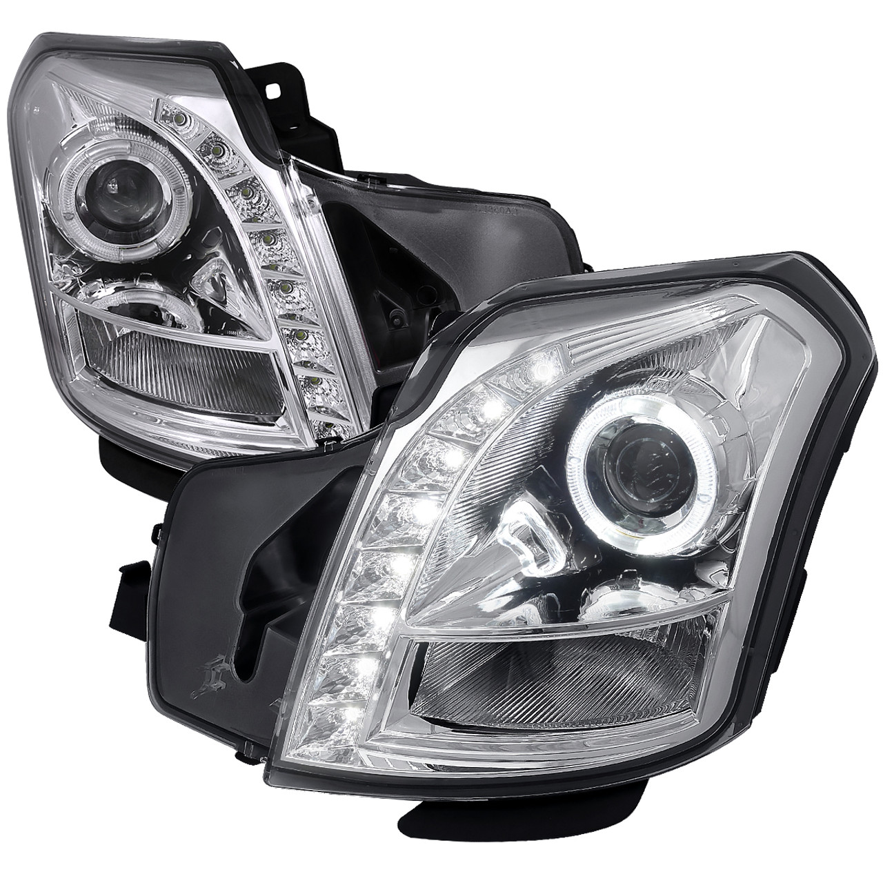 2003-2007 Cadillac CTS Halo Projector Headlights w/ SMD LED Light