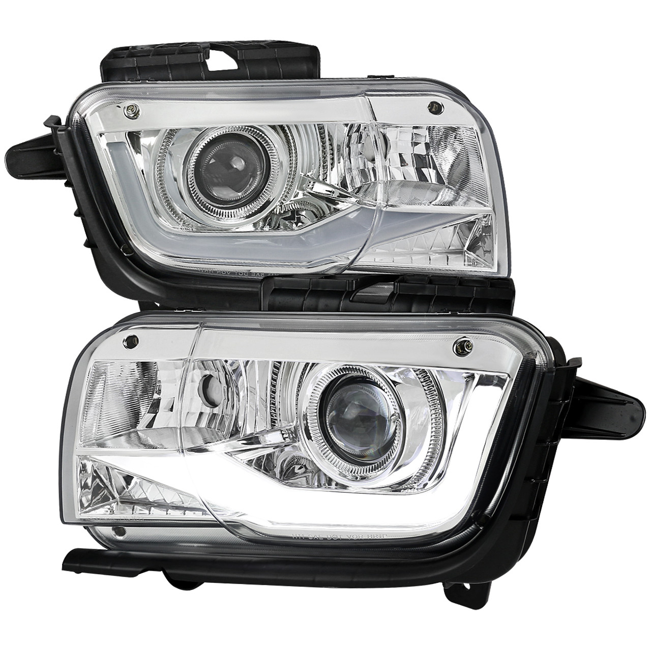 2010-2013 Chevrolet Camaro LED Bar Projector Headlights (Chrome