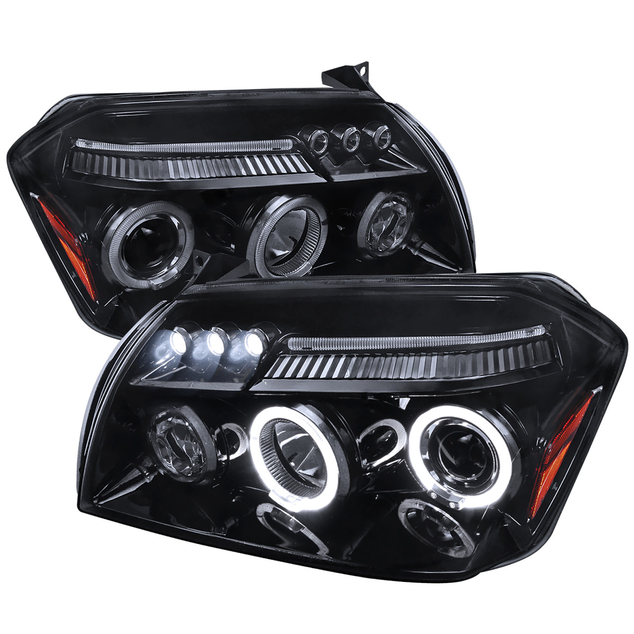 2005-2007 Dodge Magnum Dual Halo Projector Headlights (Glossy