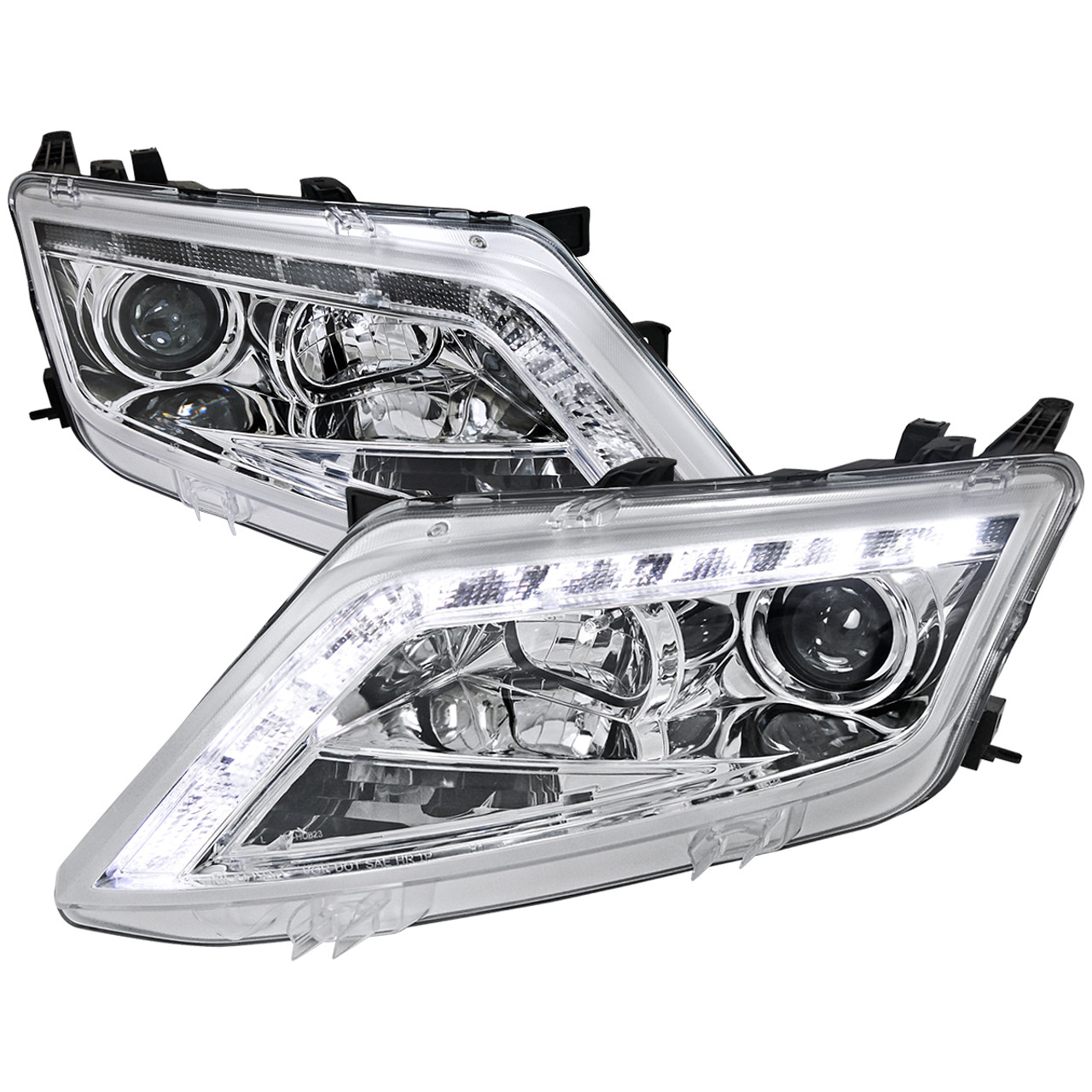 2010-2012 Ford Fusion Projector Headlights w/ LED Light Strip
