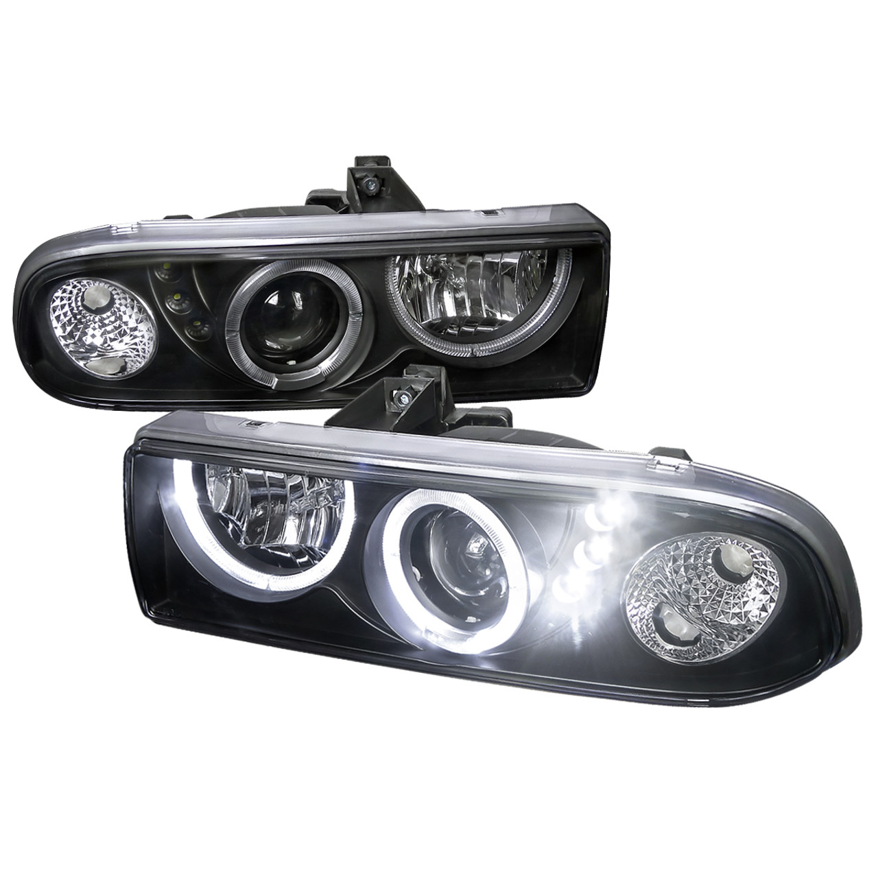 1998-2004 Chevrolet S10 Dual Halo Projector Headlights (Matte