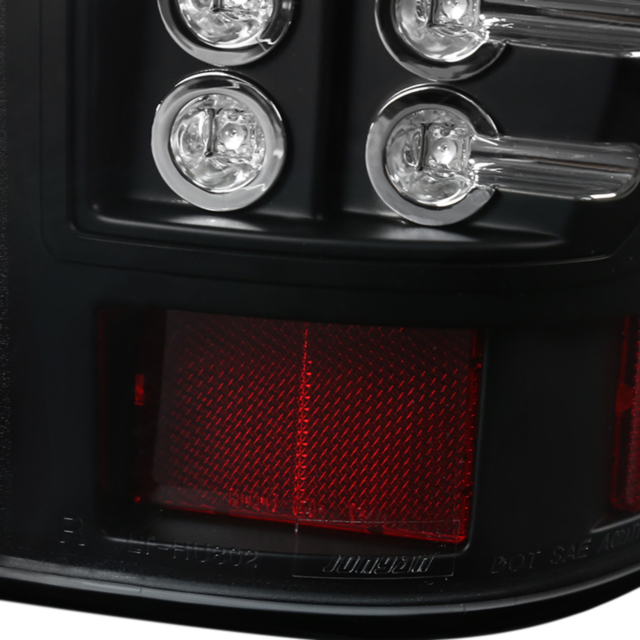2007-2012 Chevrolet Avalanche LED Tail Lights (Matte Black Housing