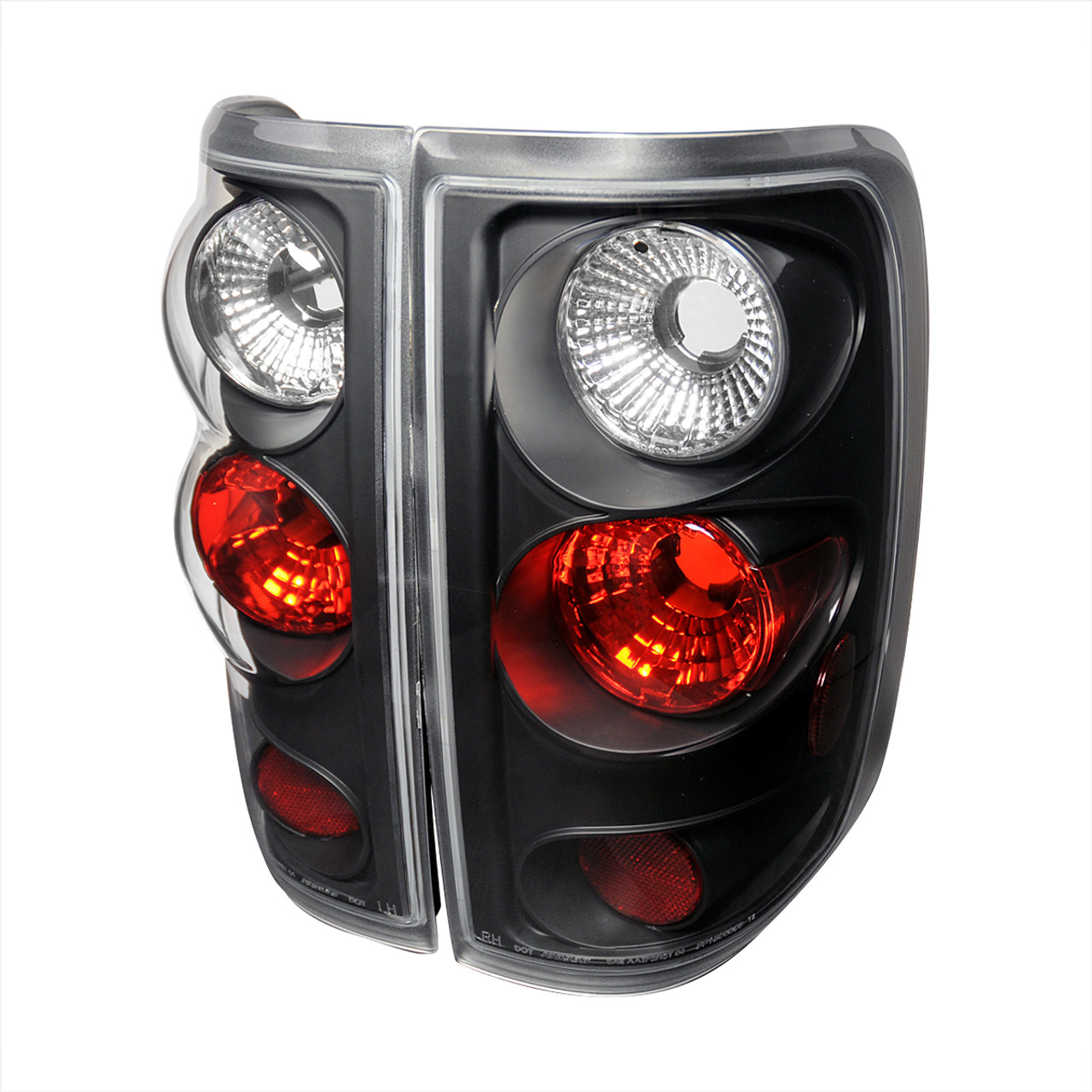 2004-2008 Ford F-150 Styleside Tail Lights (Matte Black Housing